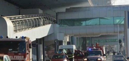 Incendio a Fiumicino